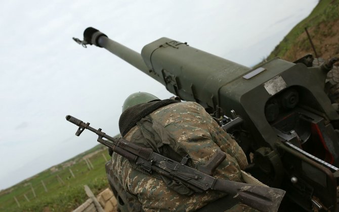 ВС Армении подвергают Тертер артиллерийскому обстрелу