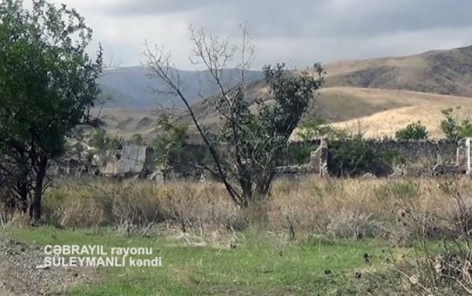 İşğaldan azad olunmuş daha bir kəndin videogörüntüsü -  VİDEO 