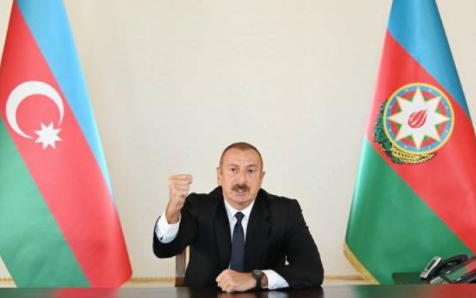 Azərbaycan Prezidenti: “Düşmən bizim qarşımızda acizdir, düşmənin belini qırırıq, qıracağıq!” 