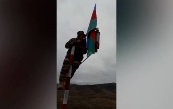 Bayrağımız Ağdamın Xıdırlı kəndində ucaldıldı - rn VİDEO