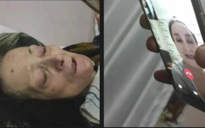 Xəstə yatağında olan xalq artisti 30 ildir görmədiyi “qızı” ilə video görüntü vasitəsilə danışdı -VİDEO+FOTO