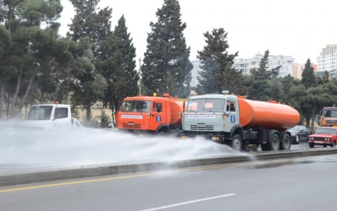 Sabah şəhərin mərkəzi küçələrində dezinfeksiya işləri aparılacaq