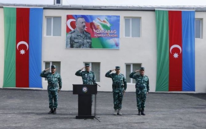 Ermənistanla sərhəddə yeni hərbi hissə fəaliyyətə başladı - FOTO