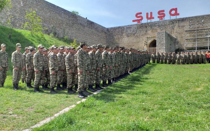 Şuşa şəhərində Böyük Vətən müharibəsində Qələbənin 76-cı ildönümü qeyd olunub