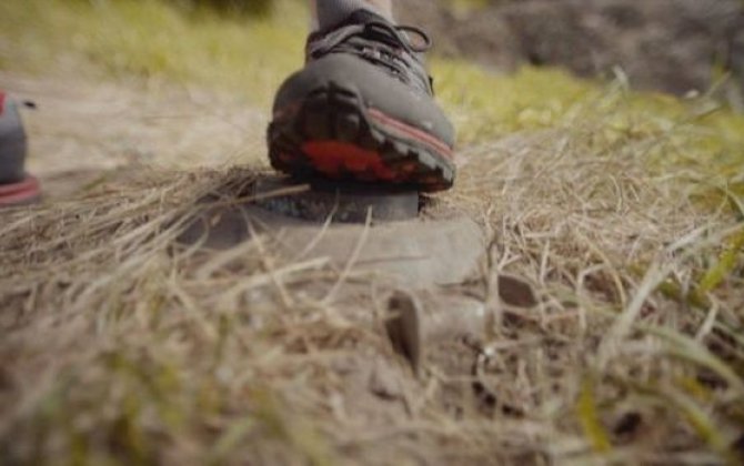 Mülki şəxs minaya düşdü