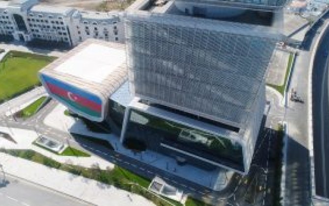 Президент Ильхам Алиев принял участие в открытии нового здания Министерства экономики