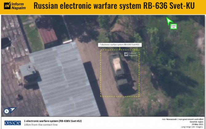 СММ ОБСЕ зафиксировала российский комплекс СБ-636 «Свет-КУ» в оккупированном Новоазовске