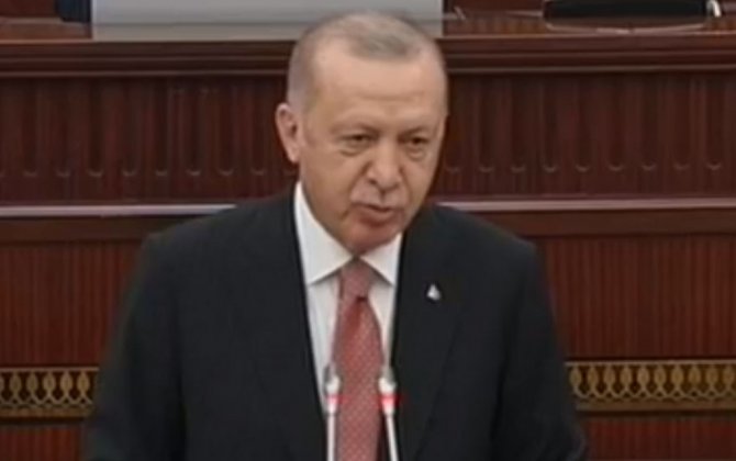 Президент Турции выступил в парламенте Азербайджана-ВИДЕО