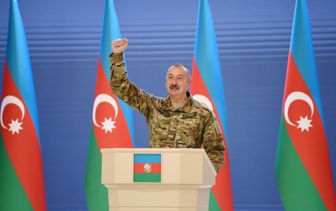 Президент, Верховный главнокомандующий Ильхам Алиев встретился с группой руководителей и личного состава Азербайджанской армии по случаю Дня Вооруженных сил-(фото)