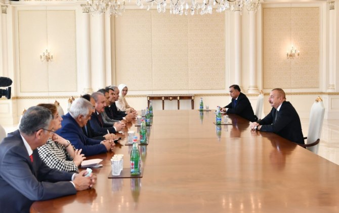 Президент Ильхам Алиев принял председателя ВНСТР