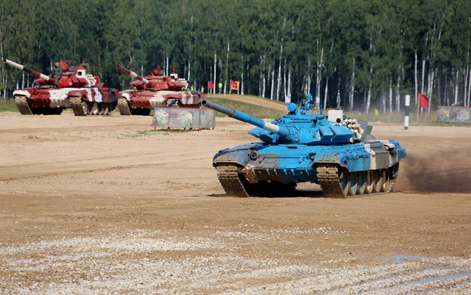 Tankçılarımız Moskvada ilk yarışa başladı - FOTOLAR