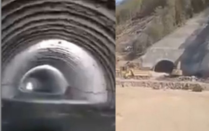 Murovdağ tunelinin bir hissəsi TAMAMLANDI - VİDEO