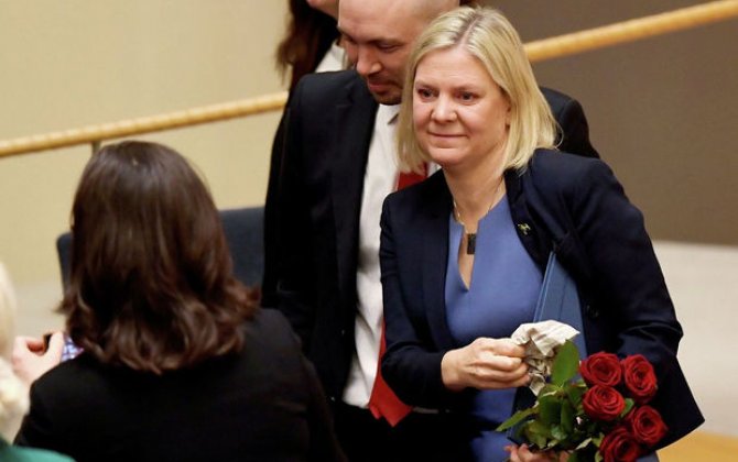 Maqdalena Andersson yenidən İsveçin baş naziri seçilib