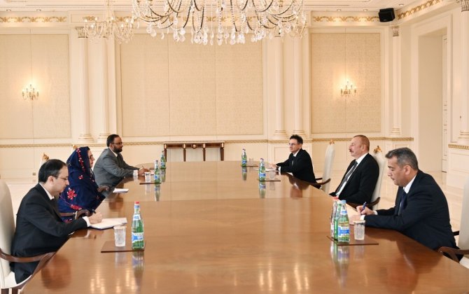 Алиев принял министра оборонного производства Пакистана