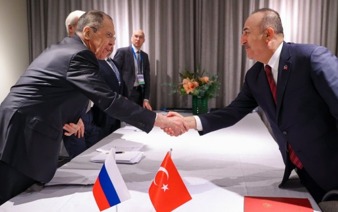 Mövlud Çavuşoğlu ilə Sergey Lavrov görüşüb