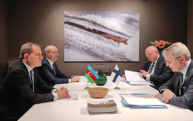 Джейхун Байрамов провел переговоры с министром иностранных дел Финляндии