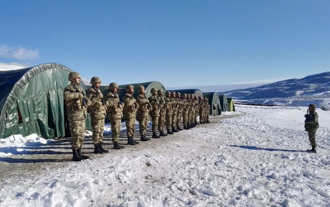 Azərbaycan Ordusunun komando hərbi hissəsində taktiki təlim keçirilib - VİDEO