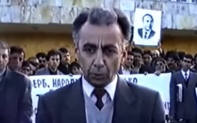 Hacıbala Abutalıbovun 29 il öncəki mitinqdə çıxışı yayıldı - VİDEO