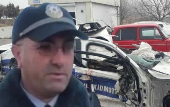 В Сальяне сотрудник ГДП совершил аварию на служебном автомобиле