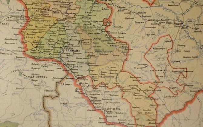 1928-ci ilin xəritəsi: Naxçıvandan verilən torpaqlar - FOTO