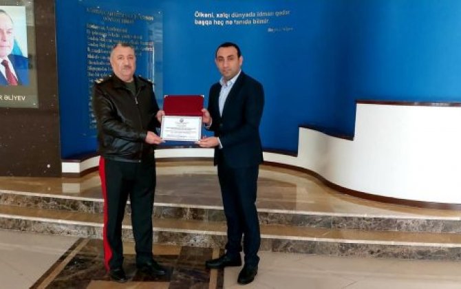 Zakir Fərəcov general mayor Natiq Əliyevi buna görə mükafatlandırdı - FOTOLAR