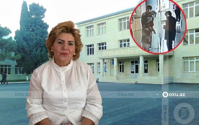 Bakıda direktor şagirdləri döydü