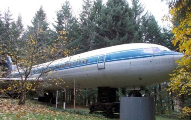 Təyyarəni özü üçün möhtəşəm evə çevirdi...