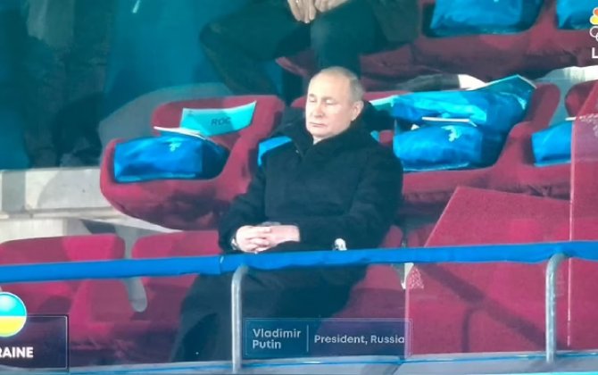 Putin Pekin olimpiadasında Ukrayna komandasının çıxışı zamanı yatdı, yoxsa?-VİDEO