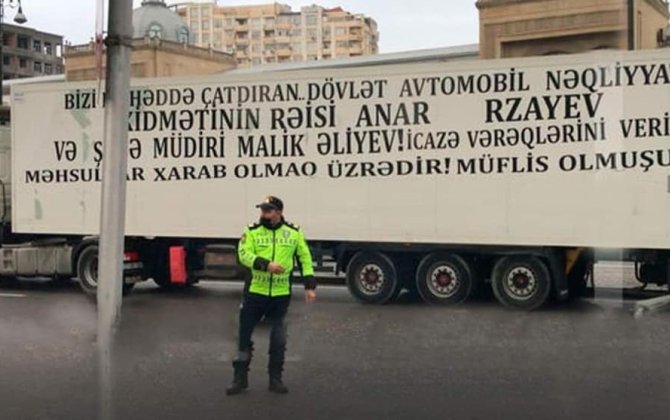 Bakıda yolu bağlayan TIR sürücüləri HƏBS EDİLDİ