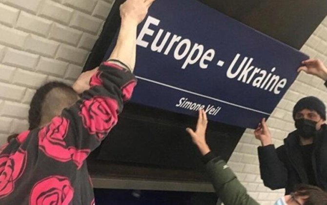 Parisdə metro stansiyasının adı Ukrayna müharibəsinə görə dəyişdirildi - VİDEO