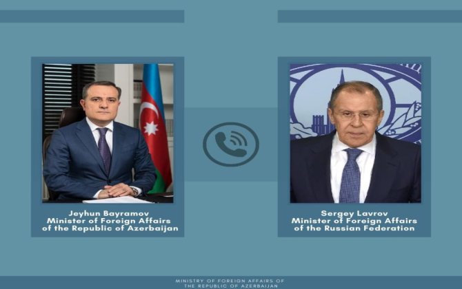 Ceyhun Bayramov və Sergey Lavrov arasında telefon danışığı olub