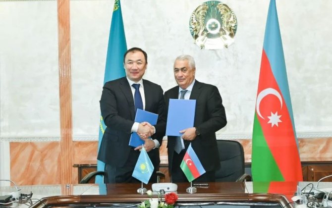 Qazaxıstan və Azərbaycan arasında logistika sahəsində əməkdaşlığa dair saziş imzalandı