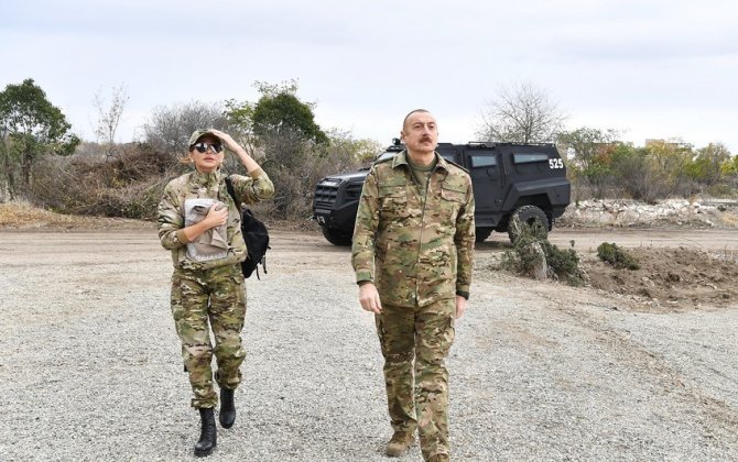 Prezident İlham Əliyev və birinci xanım Mehriban Əliyeva Şuşada səfərdə olublar