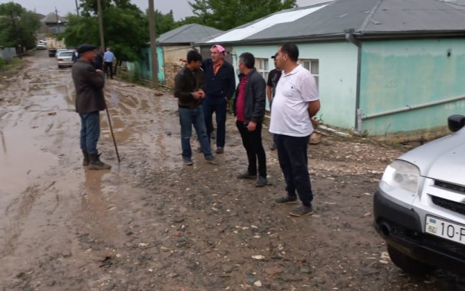 Sel Goranboyda 306 məcburi köçkünün evinə ziyan vurub - FOTO