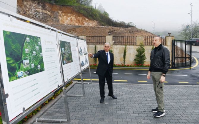 Prezident “Kəlbəcər-1” kiçik SES-in açılışında iştirak edib