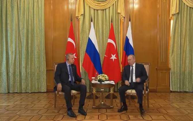 Путин и Эрдоган начали переговоры-(видео)