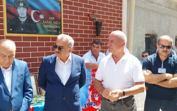 Laçında şəhid olmuş Asif Məmmədovun xatirəsi abadlaşdırılmış barelyefi önündə anıldı…-VİDEO