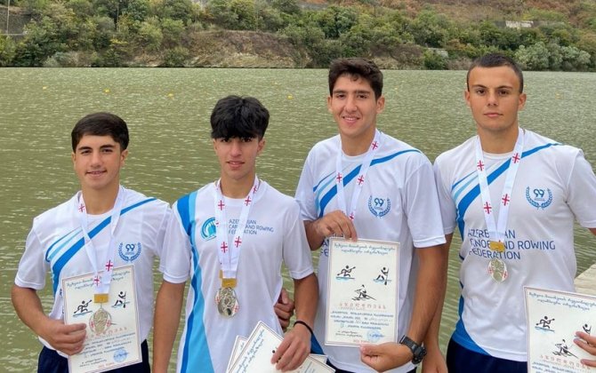 Azərbaycan avarçəkənləri Gürcüstanda 4 medal qazandı