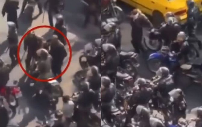 İran xüsusi təyinatlılarından küçədə qadına qarşı cinsi zorakılıq - VİDEO