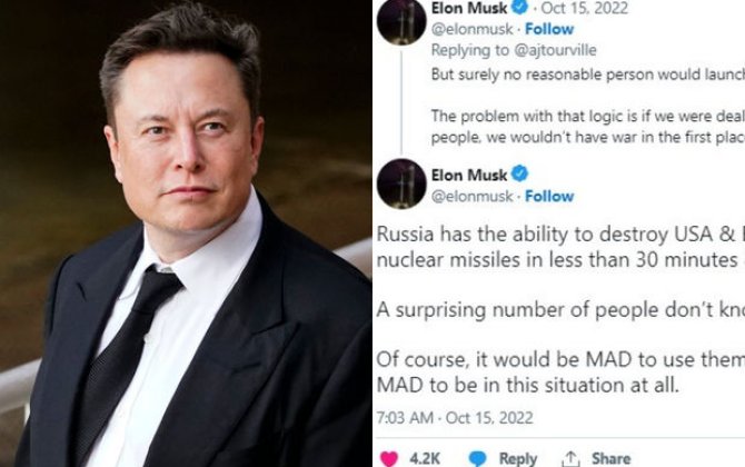 İlon Mask: “Rusiya və ABŞ yarım saata bir-birini məhv edə bilərlər” - FOTO