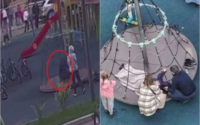 Karuseldə həddindən artıq bərk fırladılan uşaq xəstəxanalıq oldu - VİDEO