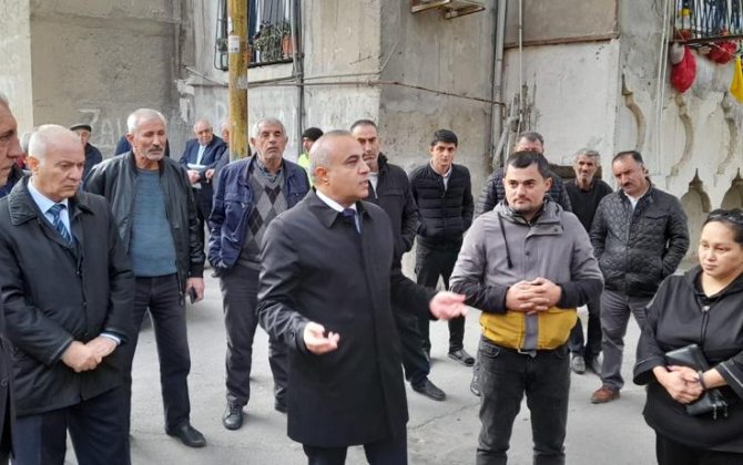 Azay Quliyev seçicilərilə görüşüb - FOTO