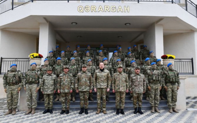 İlham Əliyev Füzulidə yeni hərbi hissədə yaradılan şəraitlə tanış olub - YENİLƏNİB + FOTO