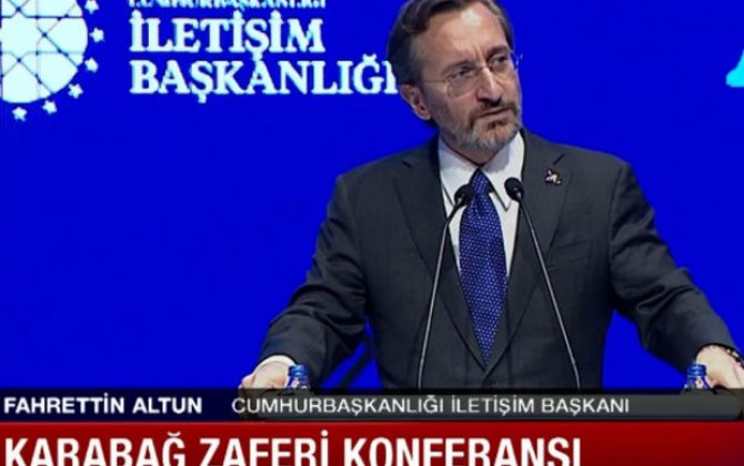 Fahrettin Altun: “Qarabağda qələbə qazansaq da, informasiya sahəsində işlərimiz hələ bitməyib”