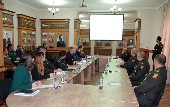 NATO-nun nümayəndələri Milli Müdafiə Universitetində - FOTOLAR