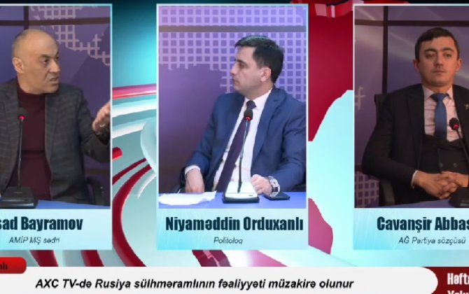 AXC TV-də Rusiya sülhməramlı qüvvələrinin fəaliyyəti müzakirə olunub - VİDEO