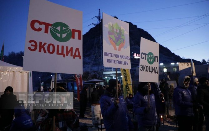 Xankəndi-Laçın yolunda keçirilən etiraz aksiyası on bir gündür davam edir