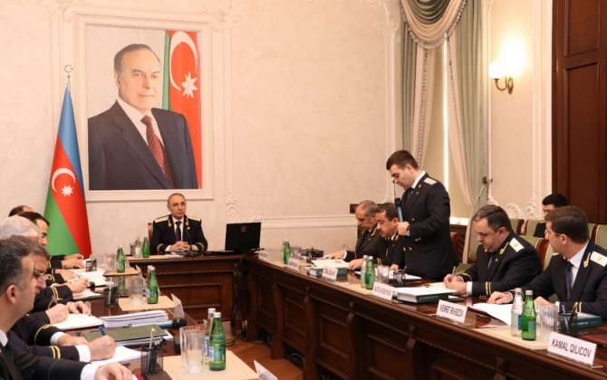 Baş Prokurorluqda kollegiya iclası keçirildi - FOTOLAR