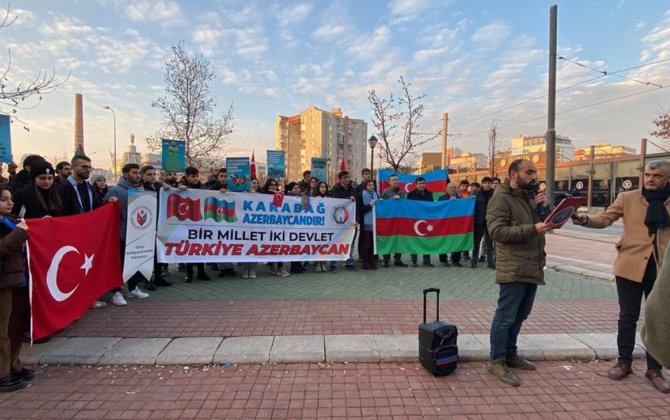 Eskişehirdəki soydaşlarımız Qarabağdakı ekoterrora son qoyulmasını tələb ediblər - FOTO