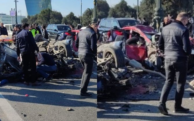 Bakıda baş verən ağır yol-nəqliyyat hadisəsi zamanı ölən şəxslərin kimliyi AÇIQLANDI - YENİLƏNİB + VİDEO